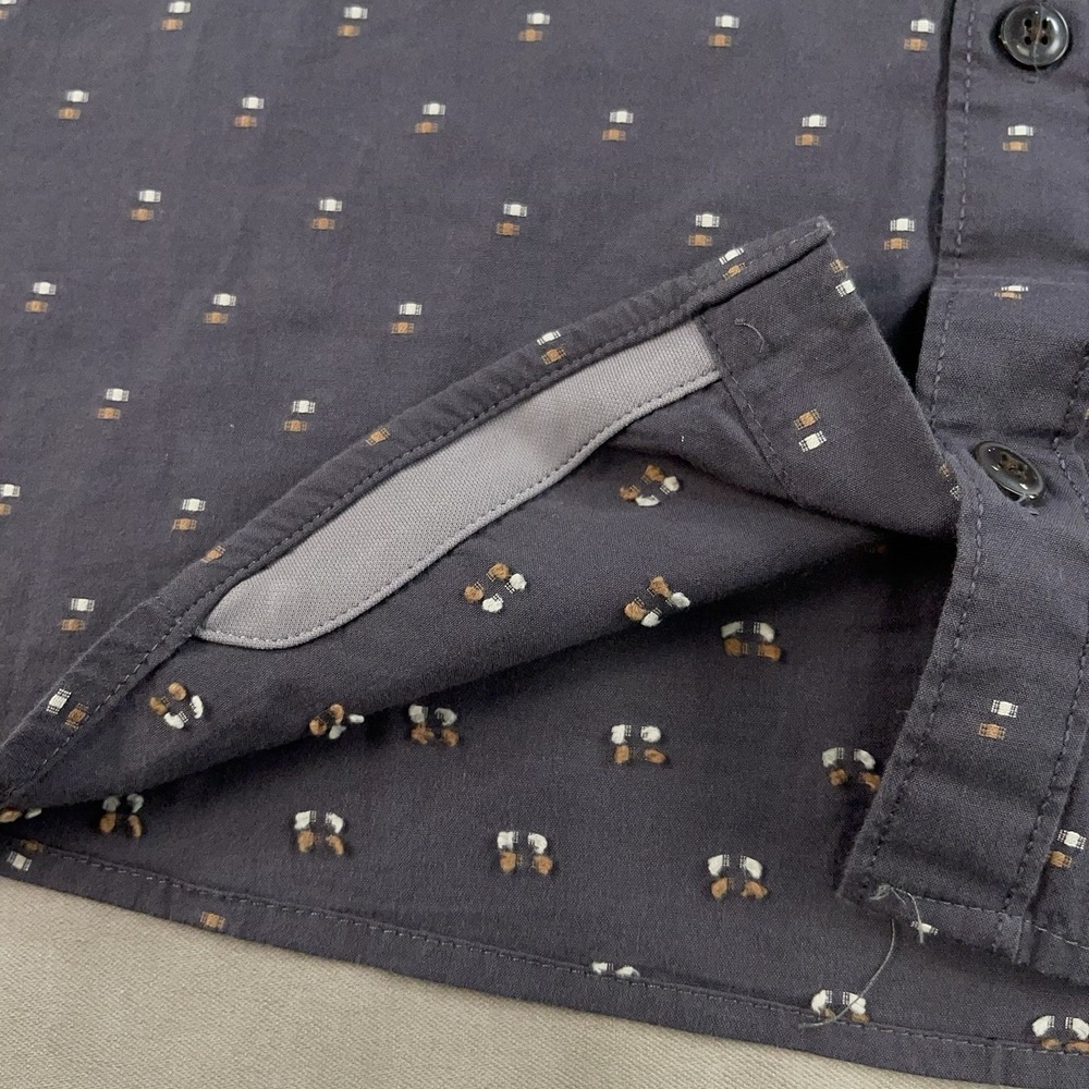 Howler Bros Shirt Mens Medium Gray Short Sleeve Button Up Cotton Casual *READ - Picture 5 of 13